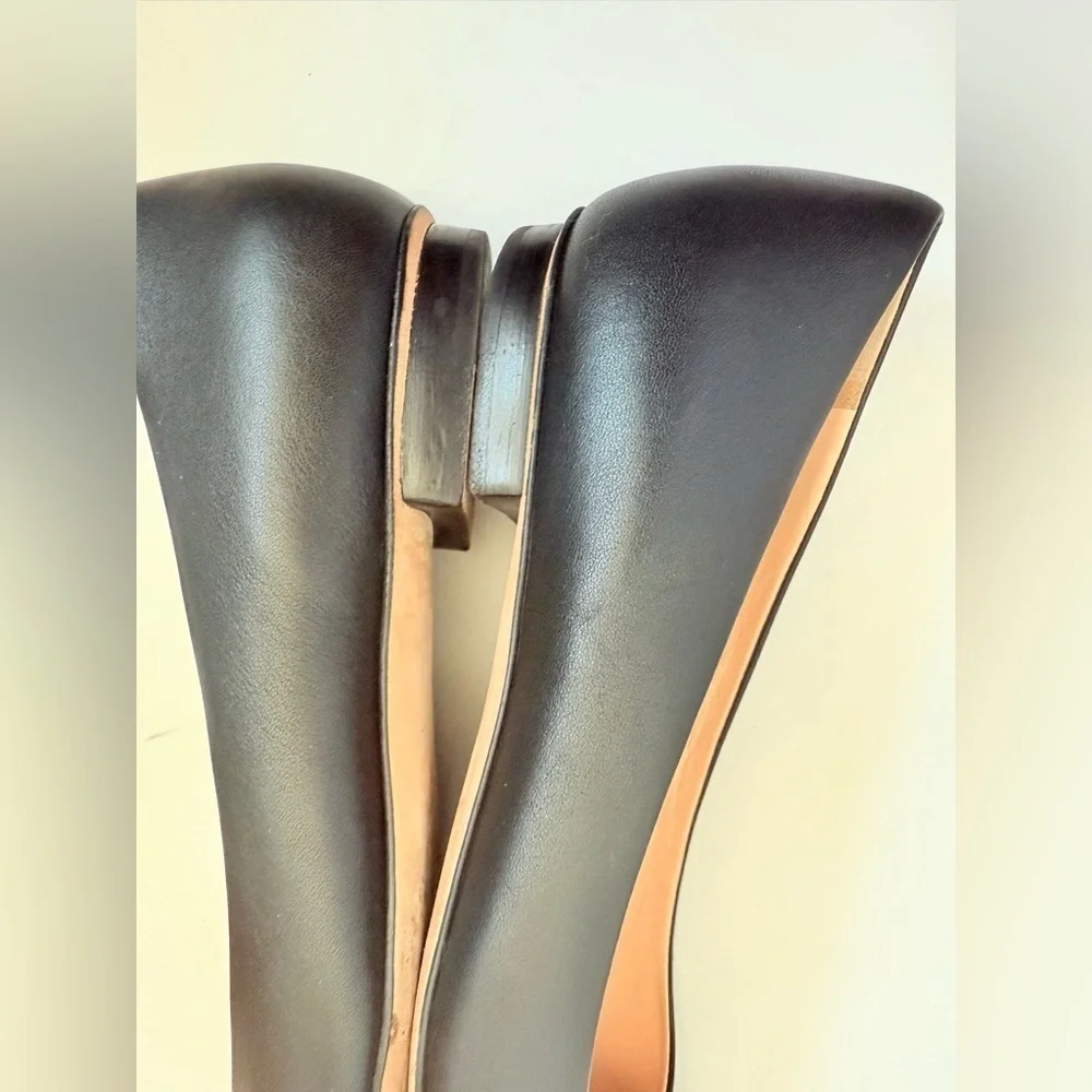 Gucci Horsebit Miro Soft Ballet Flats Black Leather Slip On Ballerina EU 37.5